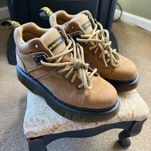 Dr. Martens Woodard Hiker Boots Men's 8 Women's 9 (Unisex) Tan Chunky